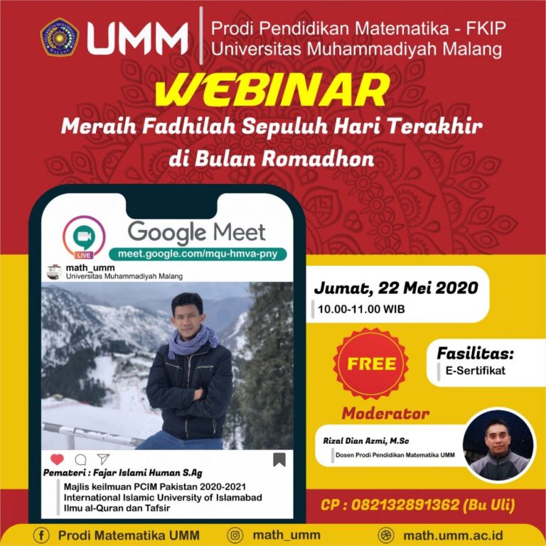 Kesan Webinar Maraton Math di Hari Terakhir: Semakin Cinta Matematika dan Islam