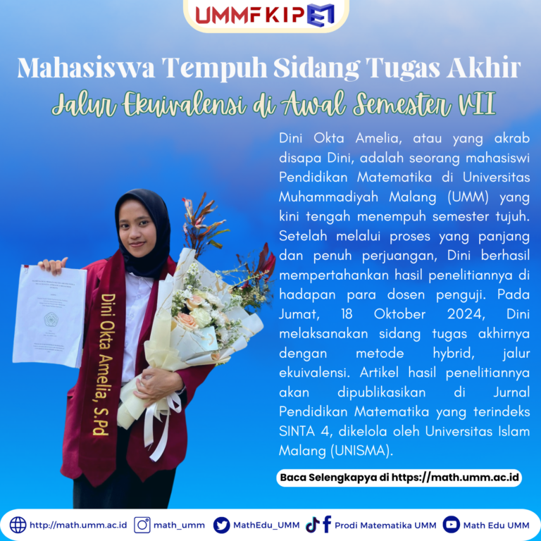 Mahasiswa Tempuh Sidang Tugas Akhir Jalur Ekuivalensi Di Awal Semester VII
