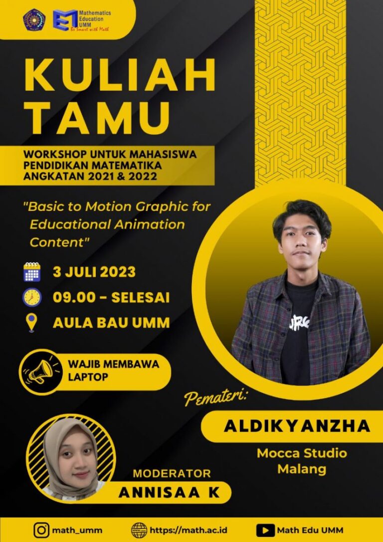 Kuliah Tamu: Basic to Motion Graphic for Educational Animation Content