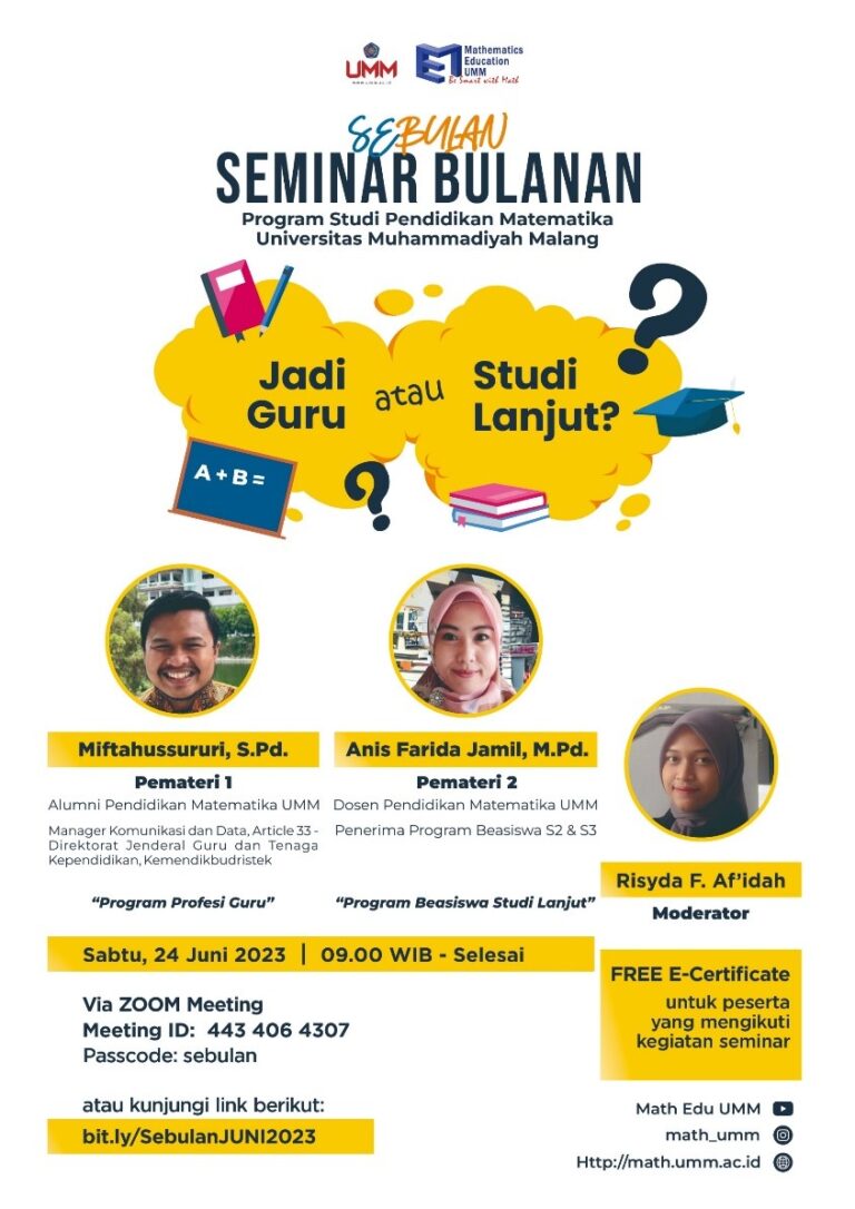 Menjadi Guru atau Studi Lanjut?