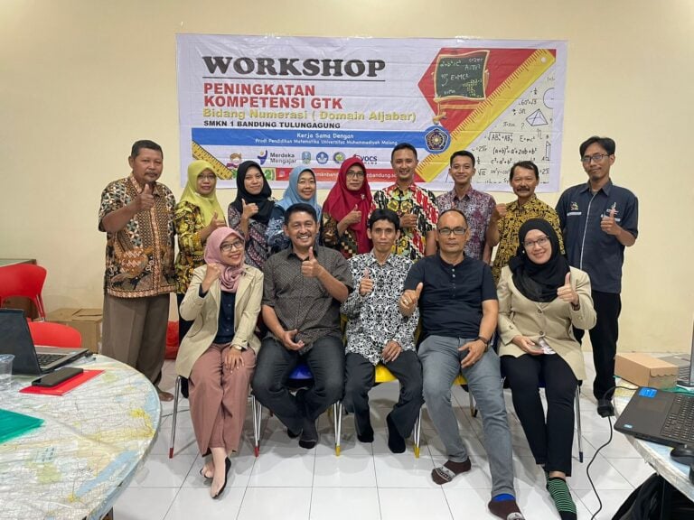 Workshop Peningkatan Kompetensi GTK Bidang Numerasi bersama SMKN 1 Bandung Tulungagung