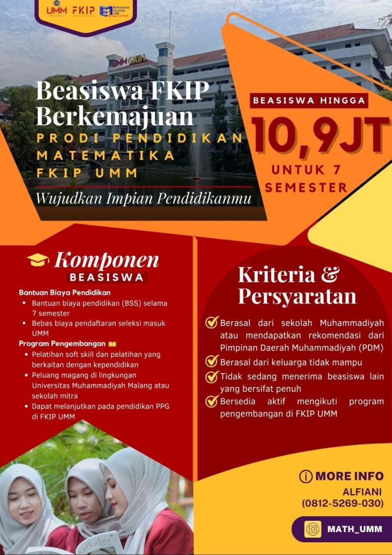 🎓 PENGUMUMAN BEASISWA FKIP BERKEMAJUAN