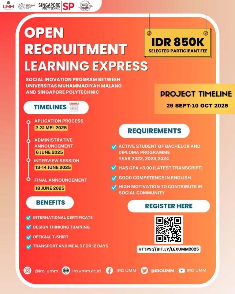  OPEN RECRUITMENT LEARNING EXPRESS 2025