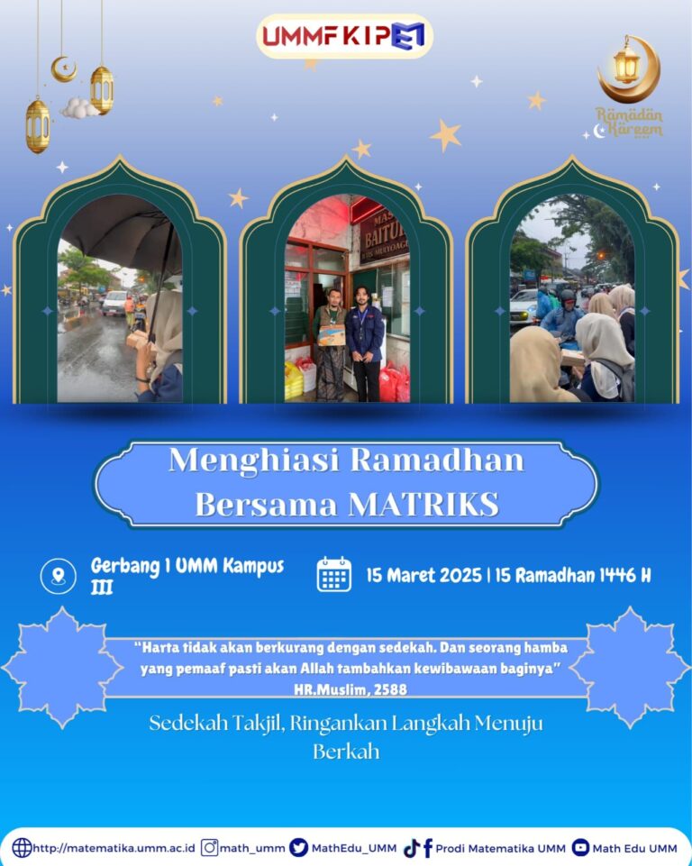 Menghias Ramadhan dengan Aksi Berbagi Takjil oleh HMPS Matriks